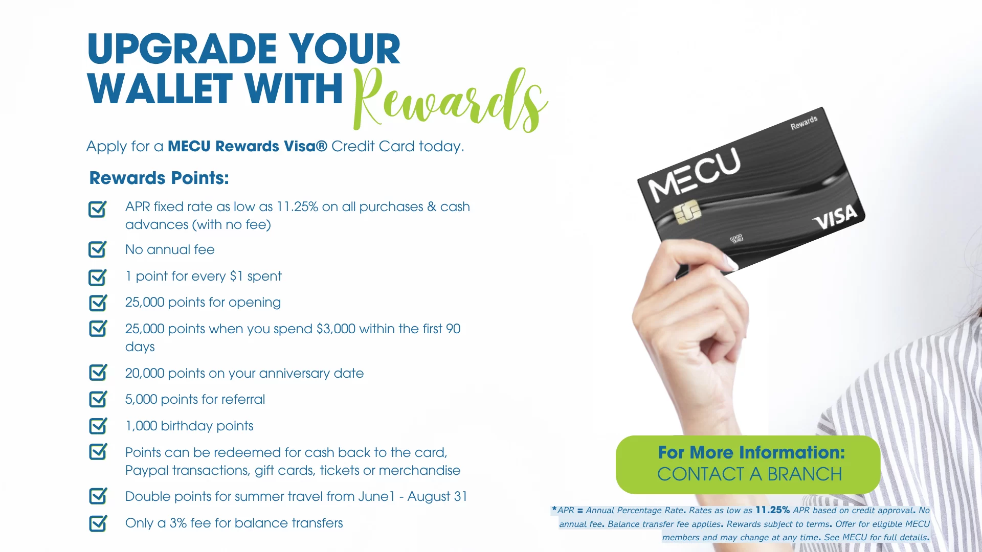 Upgrade your wallet with rewards Visa Promotion